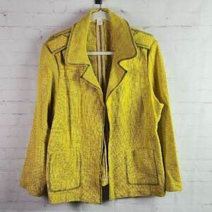 Coldwater Creek 20/22 Yellow Women's Jacket Blazer